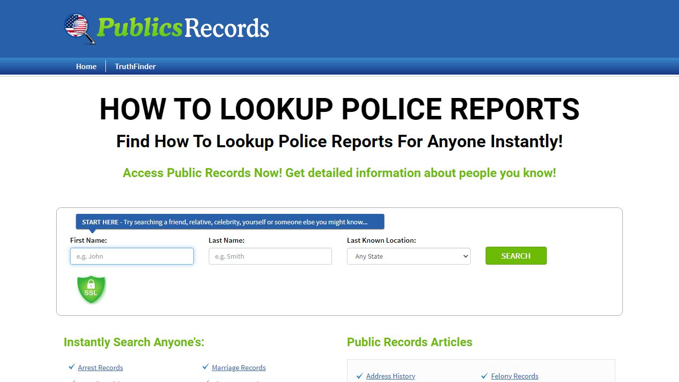 Find How To Lookup Police Reports For Anyone Instantly!